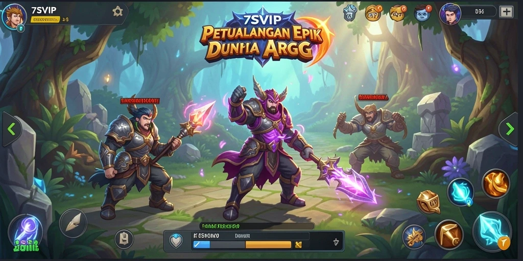Tangkapan layar gameplay seru dari 7SVIP yang menunjukkan aksi epik.