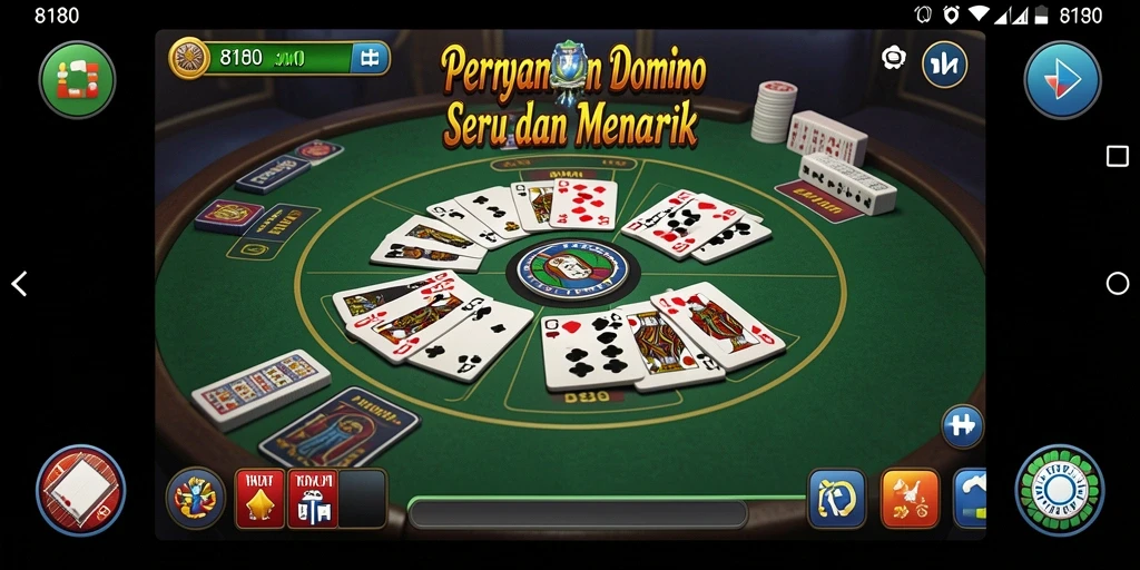 Tampilan gameplay menarik dari permainan Domino 8180.