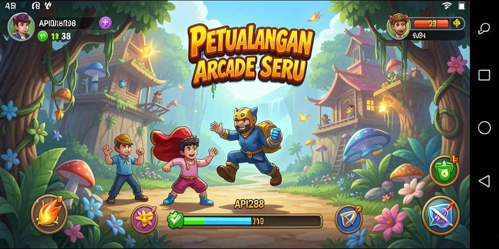 Tampilan gameplay seru dan menantang di API288