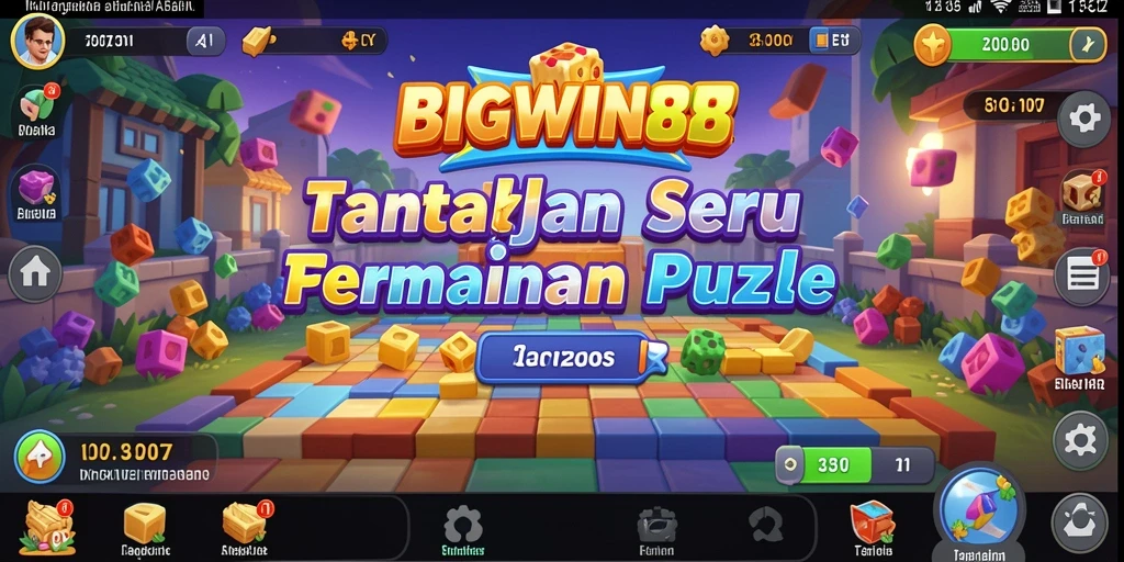 Screenshot gameplay <strong>BIGWIN88</strong> menampilkan tantangan puzzle yang menarik.