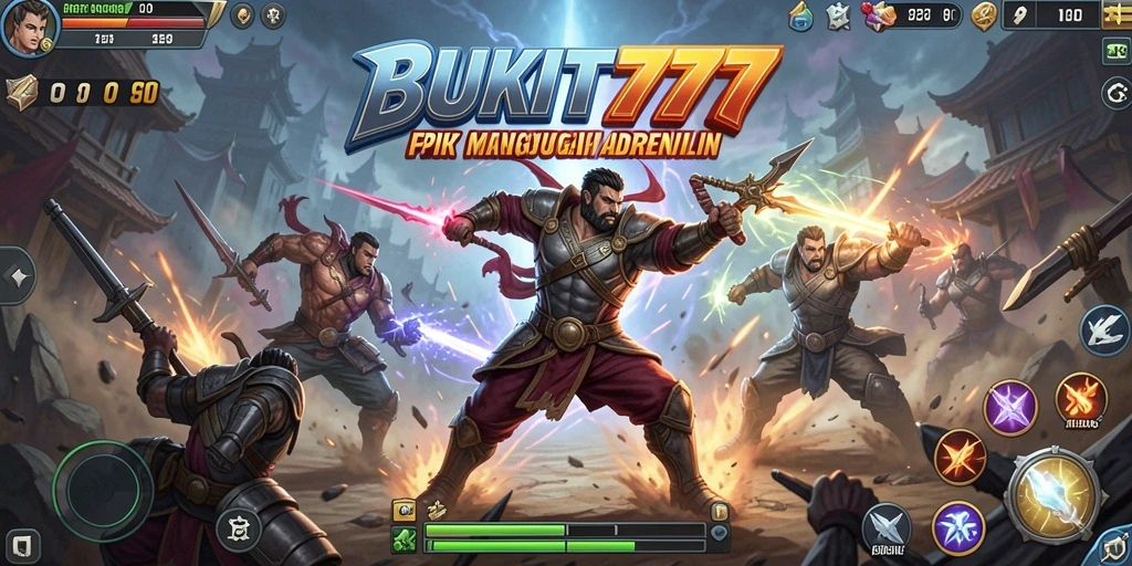 Screenshot dari gameplay BUKIT777 yang menampilkan aksi pertarungan yang intens.