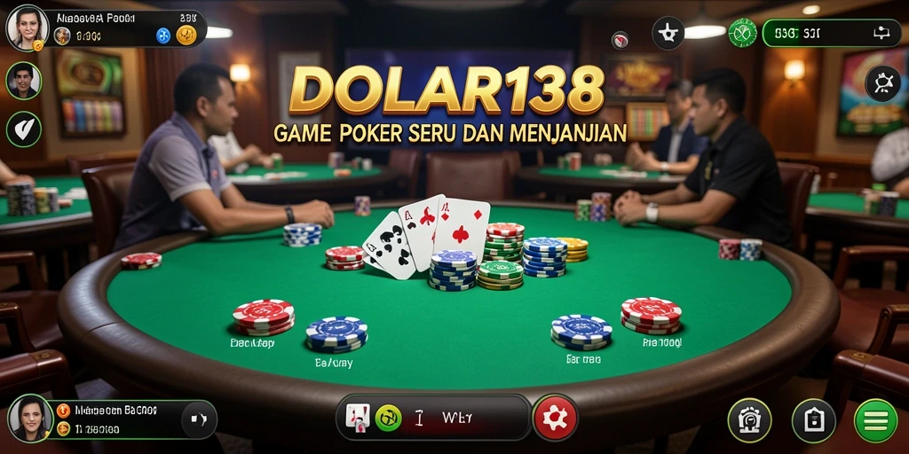 Screenshot gameplay DOLAR138 yang seru dan menarik saat bermain poker.