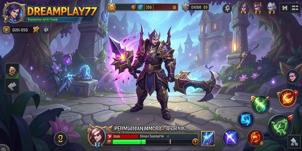 Tampilan gameplay <strong>DREAMPLAY77</strong> yang epik dan menakjubkan dalam petualangan MMORPG.