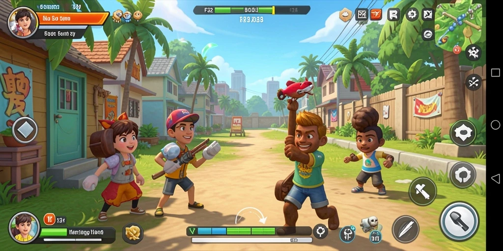 Tampilan gameplay F32 yang menyenangkan dan menghibur.