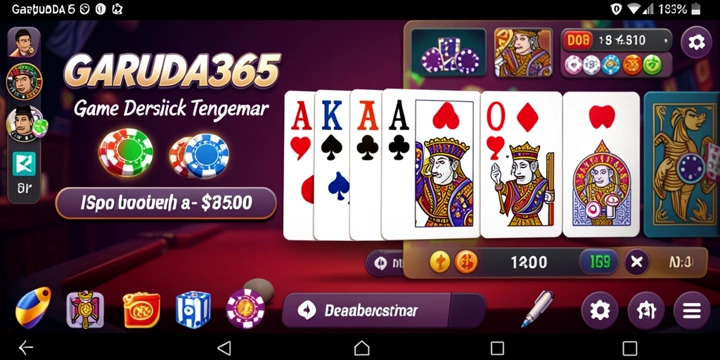 Tangkapan layar menunjukkan gameplay seru dalam GARUDA365