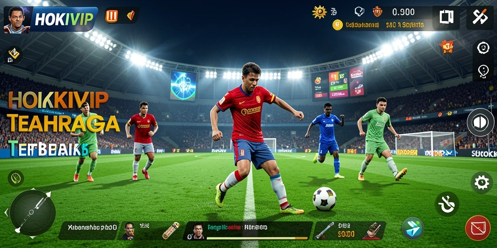 Tampilan gameplay HOKIVIP yang menampilkan serunya pertandingan olahraga.