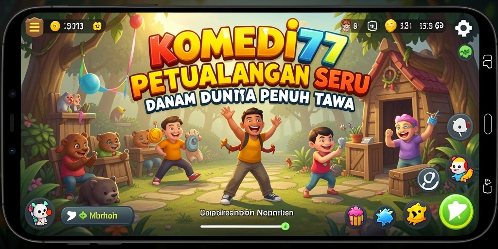Screenshot menampilkan karakter lucu dalam misi petualangan yang menghibur.