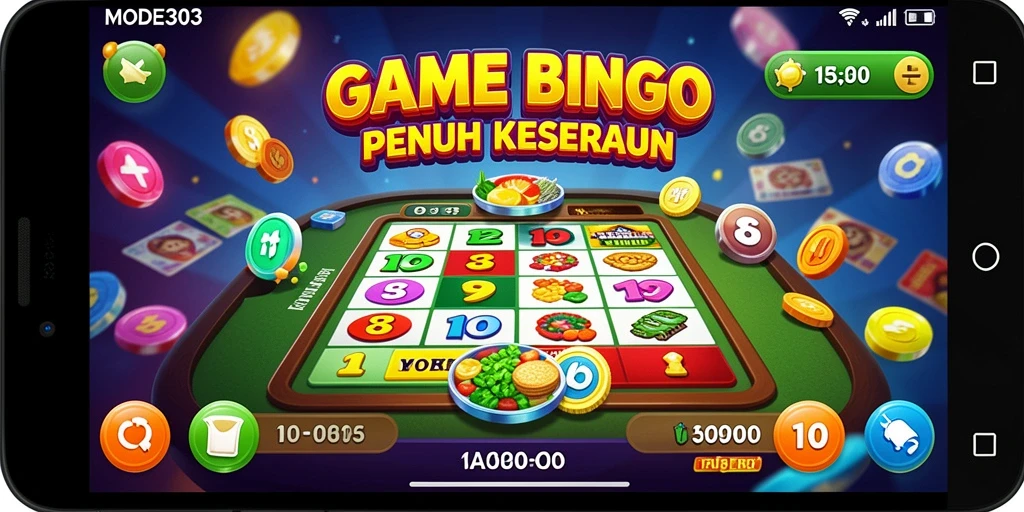 Tampilan menarik dari gameplay Bingo di MODE303.