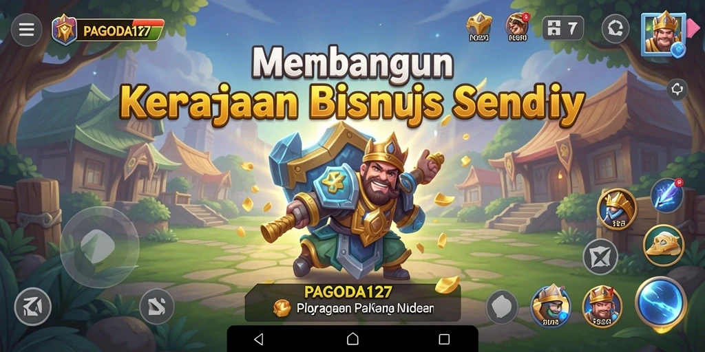 Tampilan gameplay menarik dari PAGODA127 dengan mekanisme Tycoon yang seru.