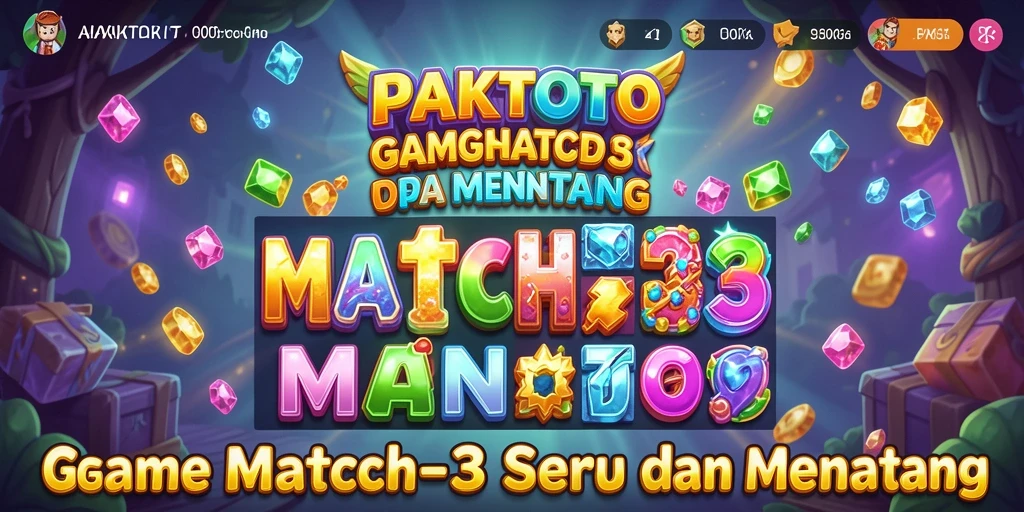Tampilan gameplay seru PAKTOTO dengan warna-warni menarik.