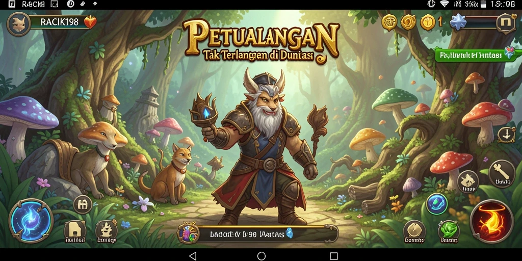 Tampilan gameplay seru di dunia petualangan yang penuh tantangan.