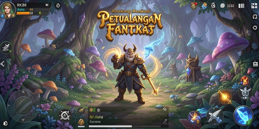 Menampilkan pertarungan epik dan karakter yang beragam dalam gameplay RPG.