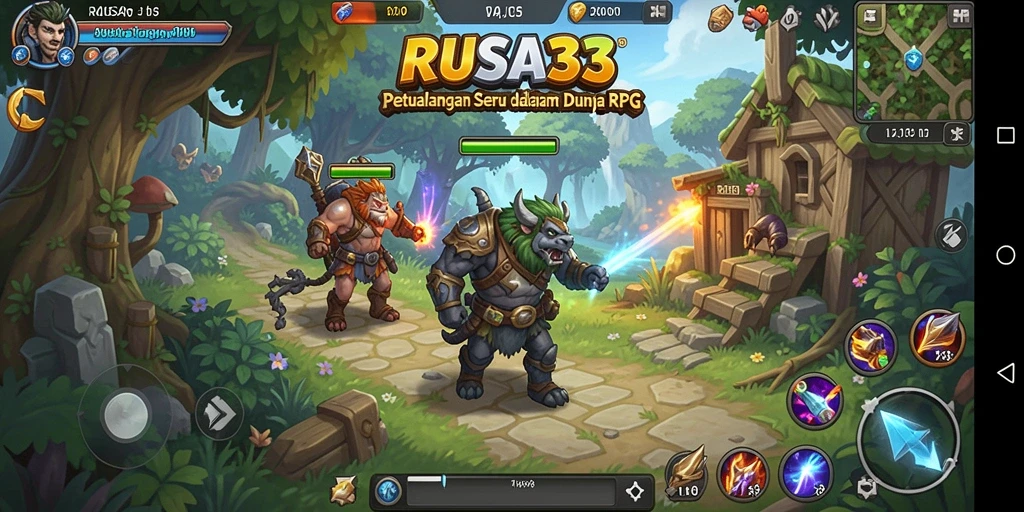 Gameplay RUSA33 yang menakjubkan dalam petualangan RPG.
