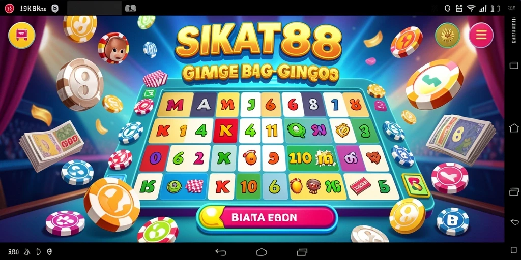 Screenshot utama SIKAT88 menampilkan gameplay Bingo yang seru.